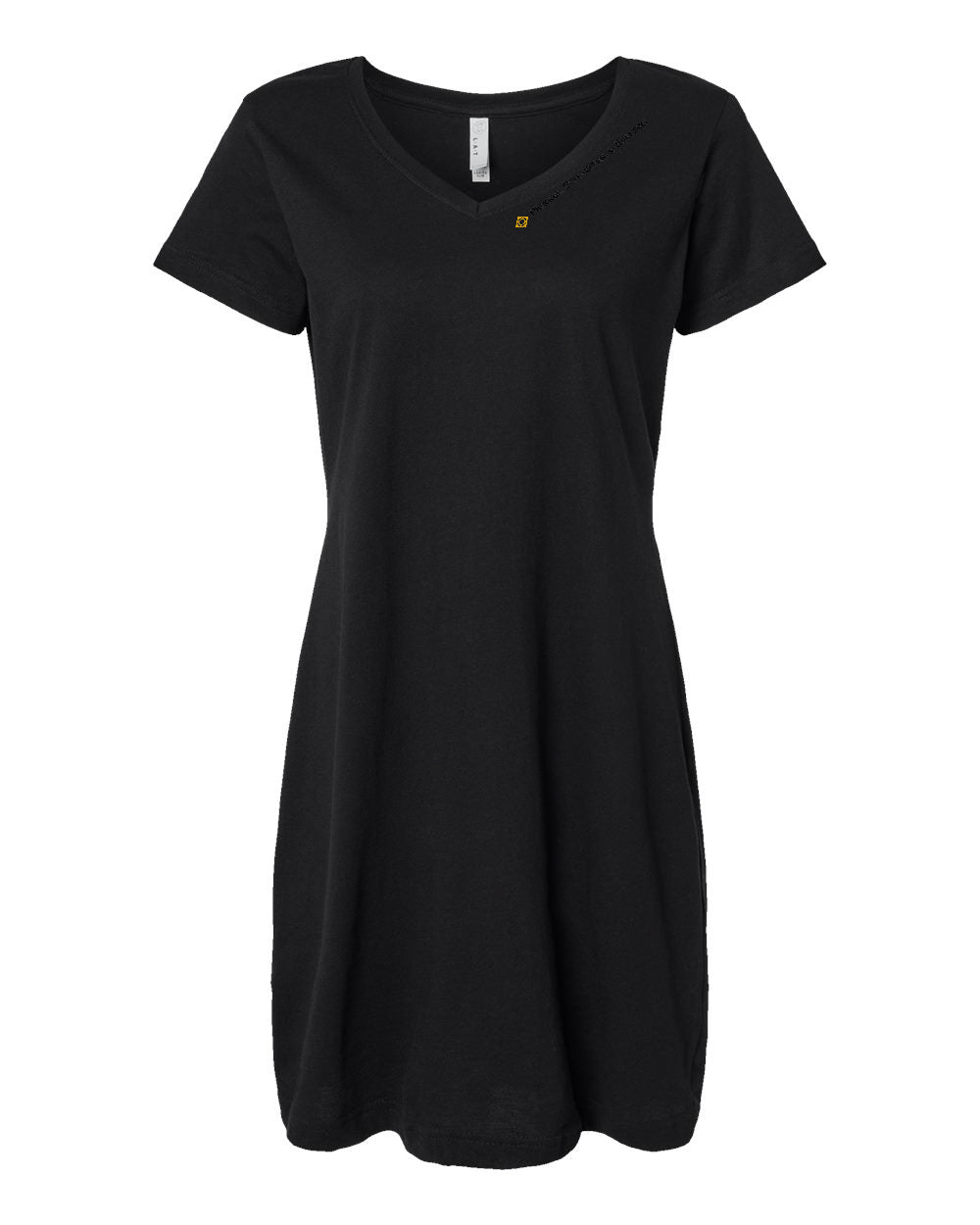 Ladies' Fine Jersey V-Neck Dress