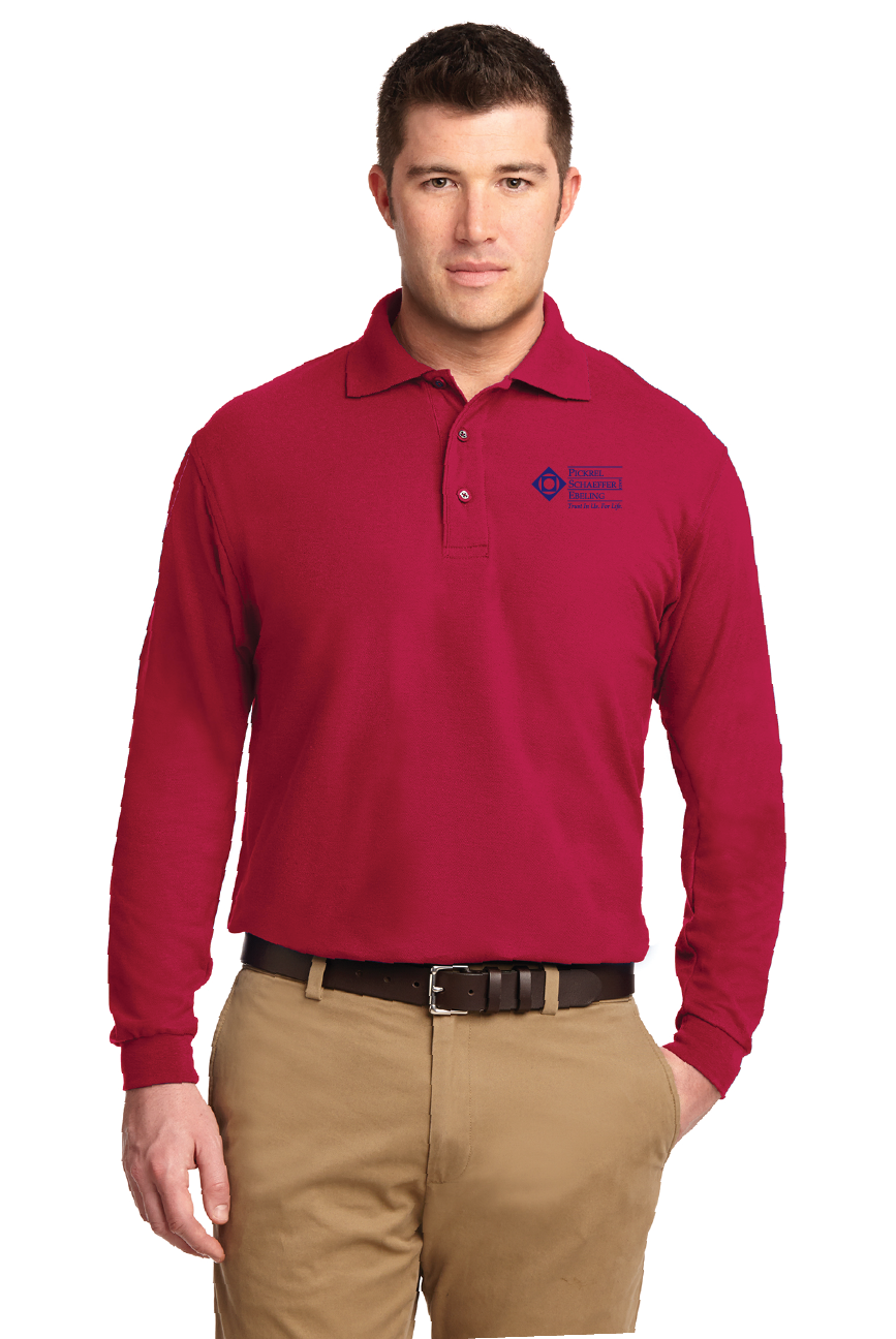 U.D. Port Authority® Silk Touch™ Long Sleeve Polo - K500LS