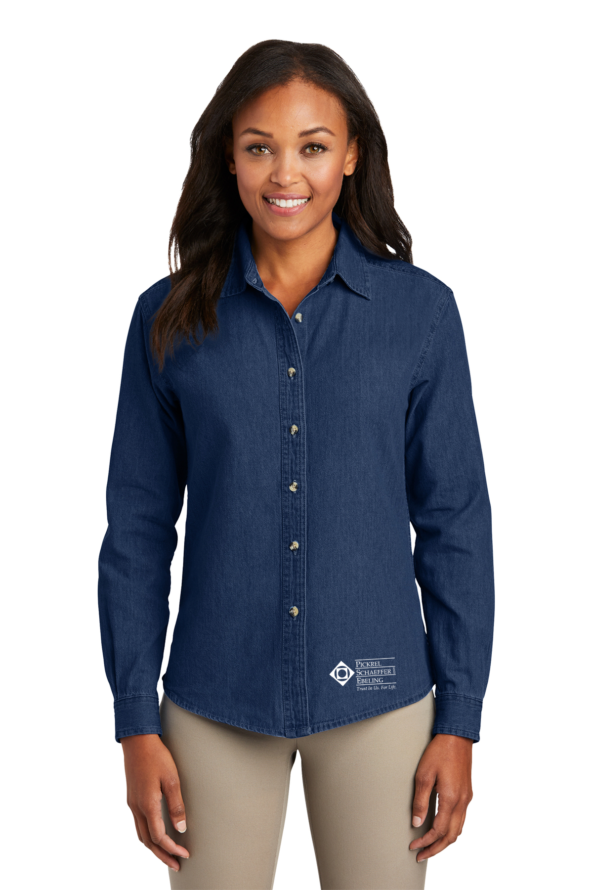 Port & Company® - Ladies Long Sleeve Value Denim Shirt - LSP10 – Pickrel,  Schaeffer & Ebeling Online Gear Store